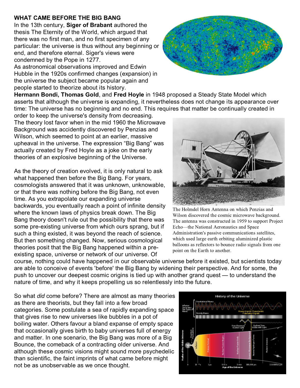 WHAT CAME BEFORE the BIG BANG in the 13Th