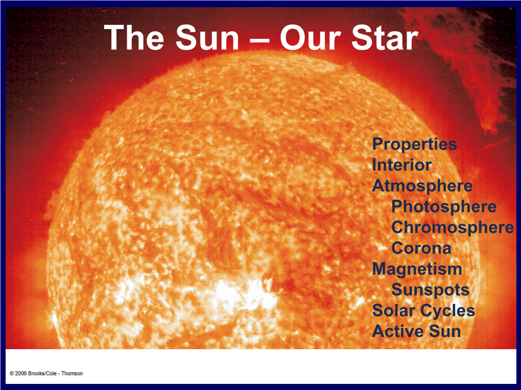 The Sun – Our Star