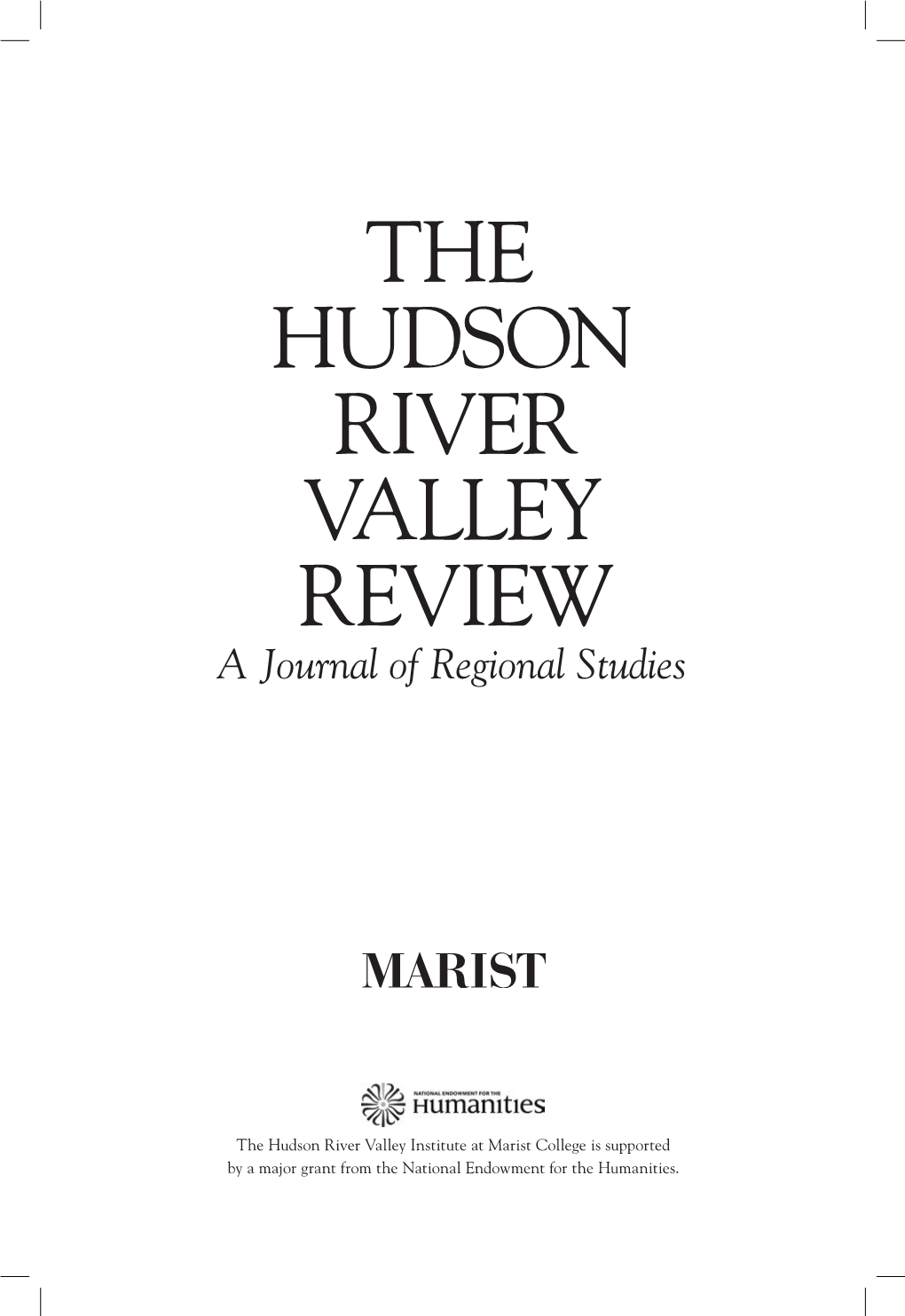 The Hudson River Valley Review