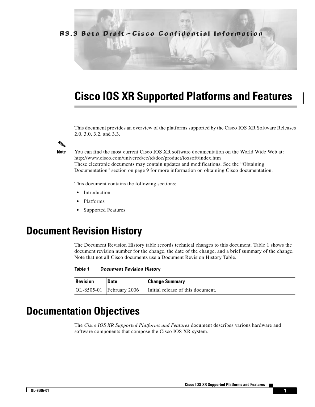 Cisco IOS XR Supported Platforms and Features