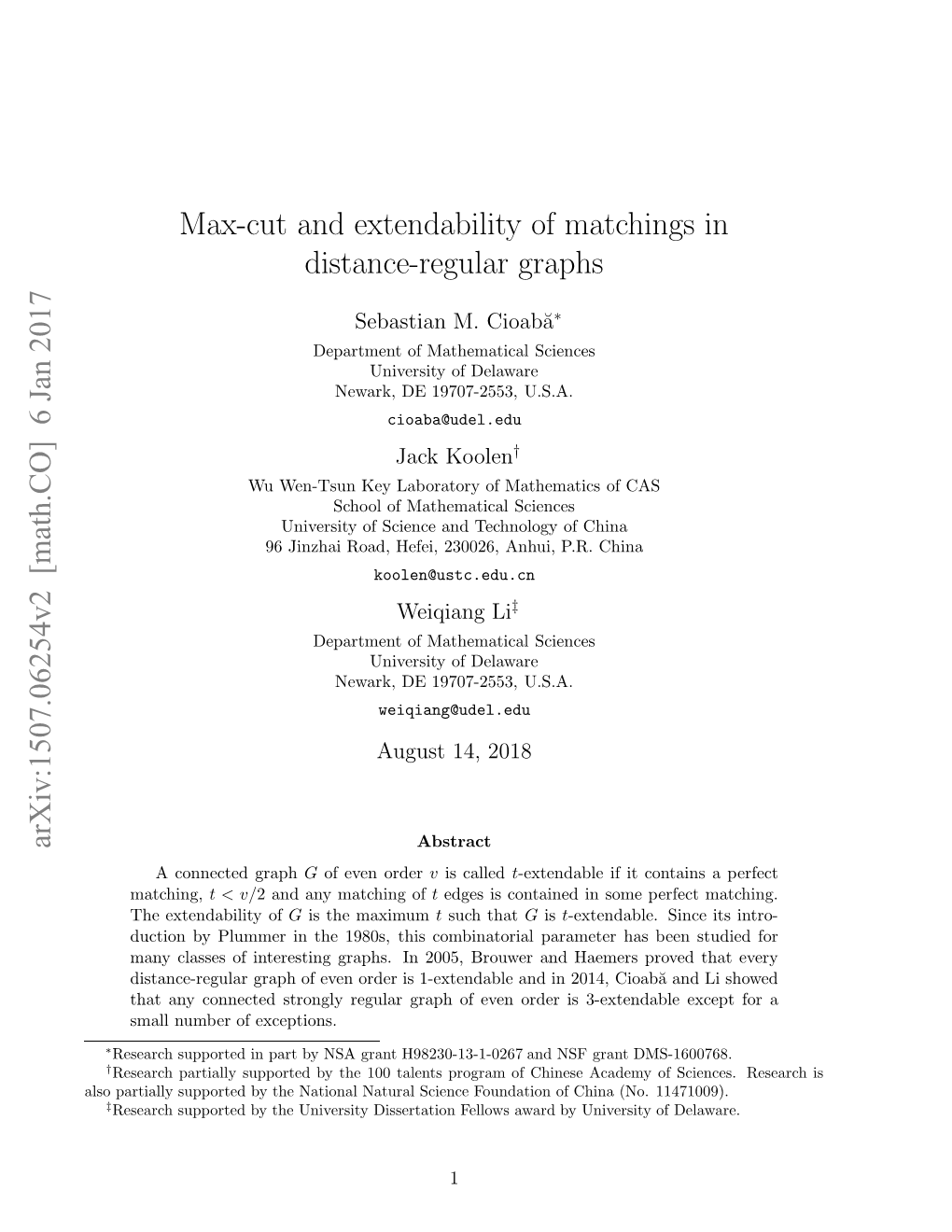 Max-Cut and Extendability of Matchings in Distance-Regular Graphs