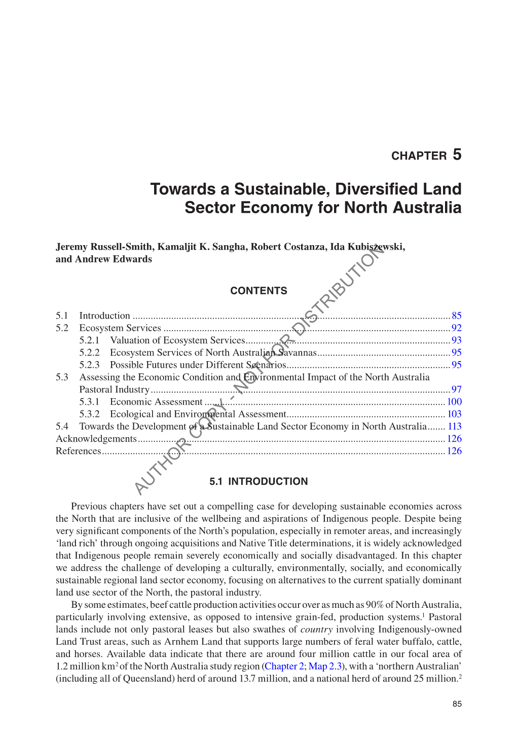 Sustainable Land Sector Development in Northern Australia