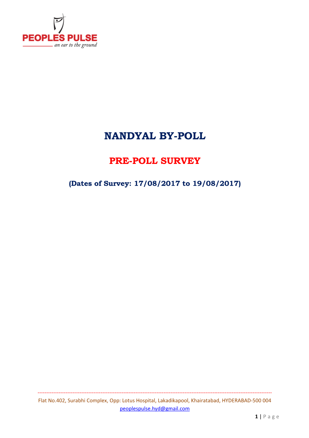 Nandhyal Pre-Poll Survey