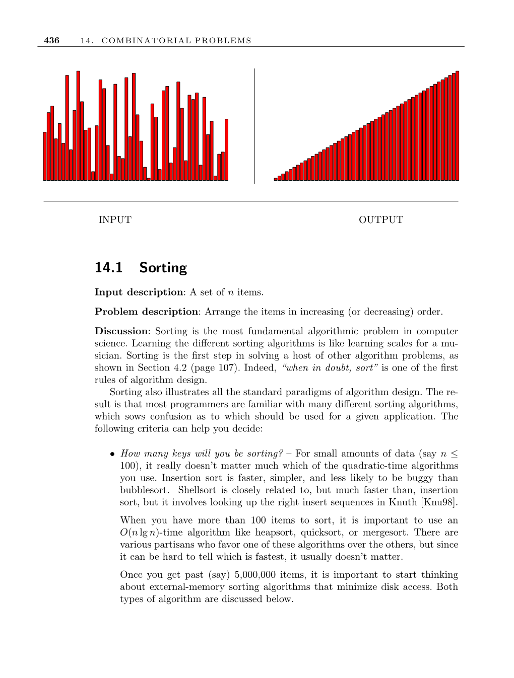 14.1 Sorting