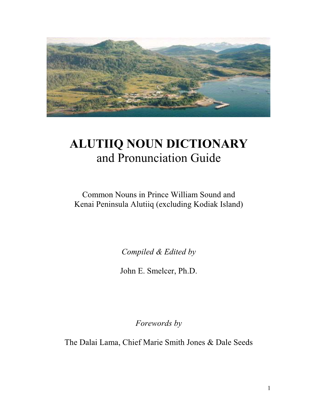 Alutiiq Dictionary