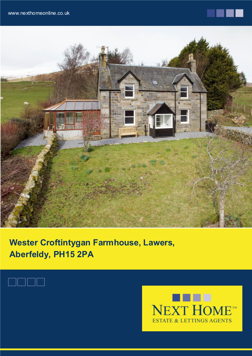 Wester Croftintygan Farmhouse, Lawers, Aberfeldy, PH15 2PA Offers Over £320,000