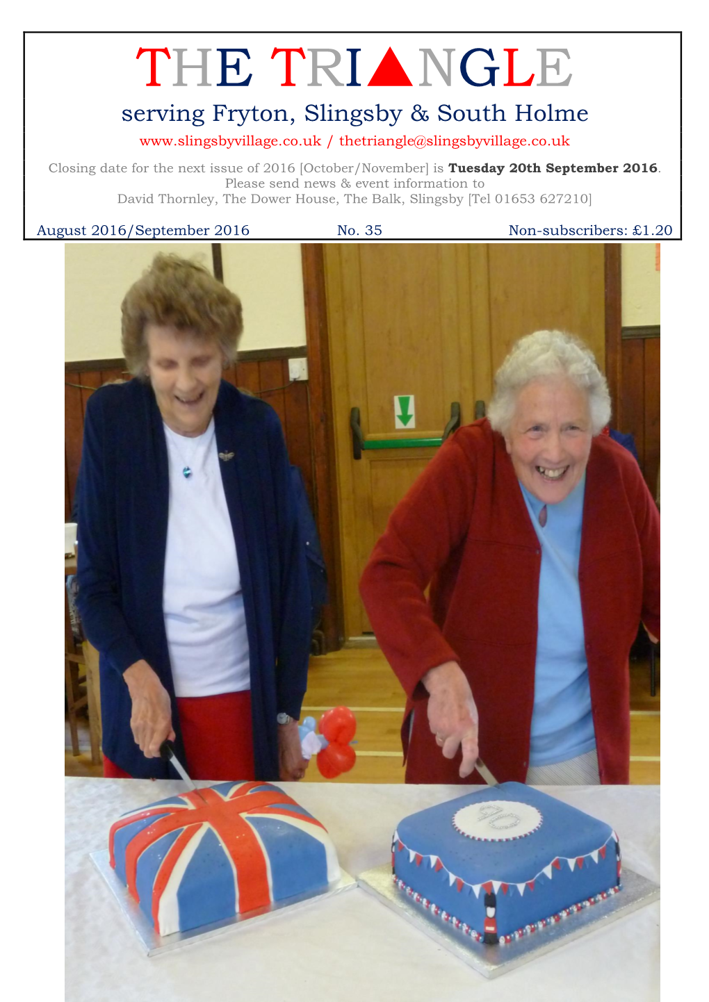 August/September 2016 Issue – Download the Newsletter