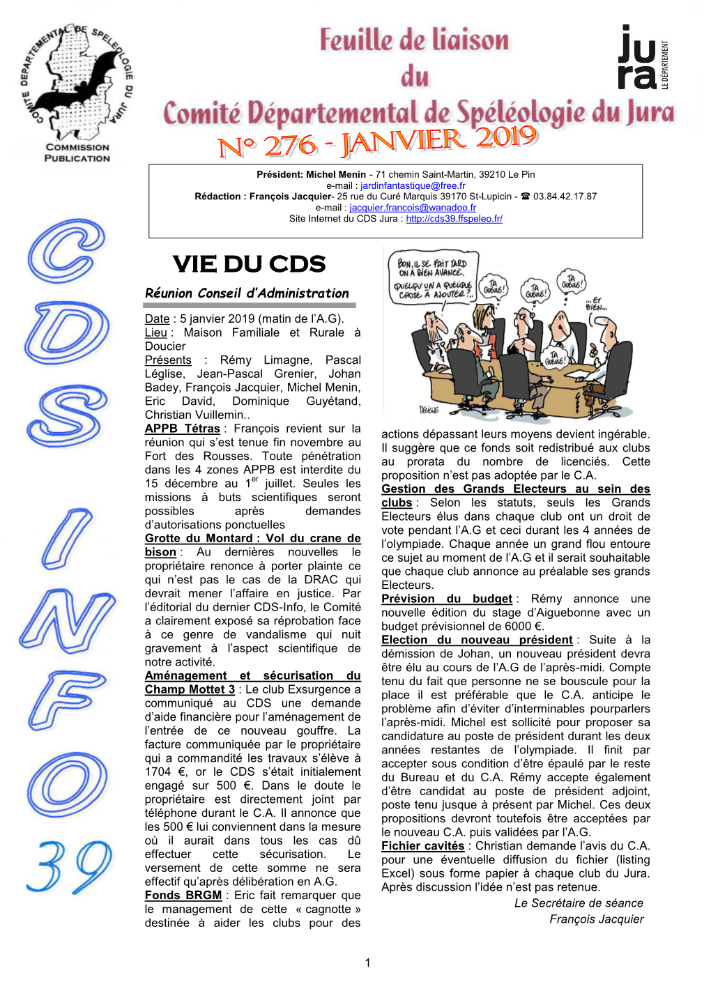 CDS-Info N°276 Janvier 2019