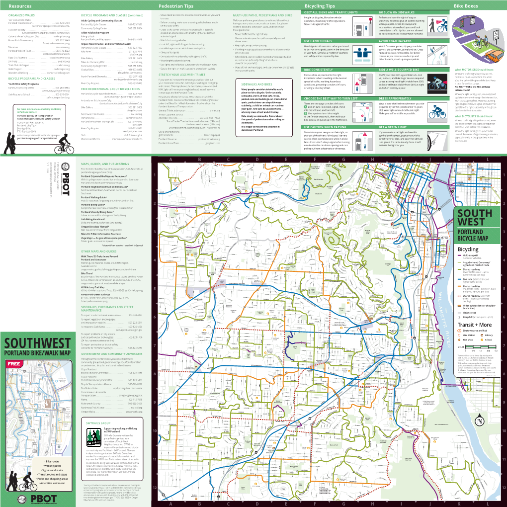 View the SW Portland Bike Map As A