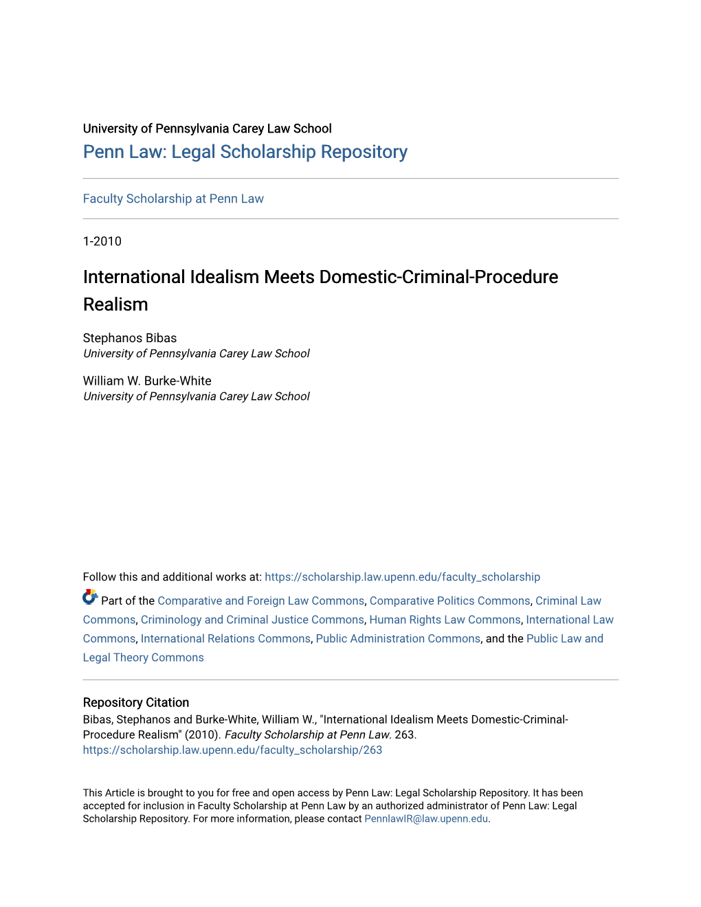 International Idealism Meets Domestic-Criminal-Procedure Realism