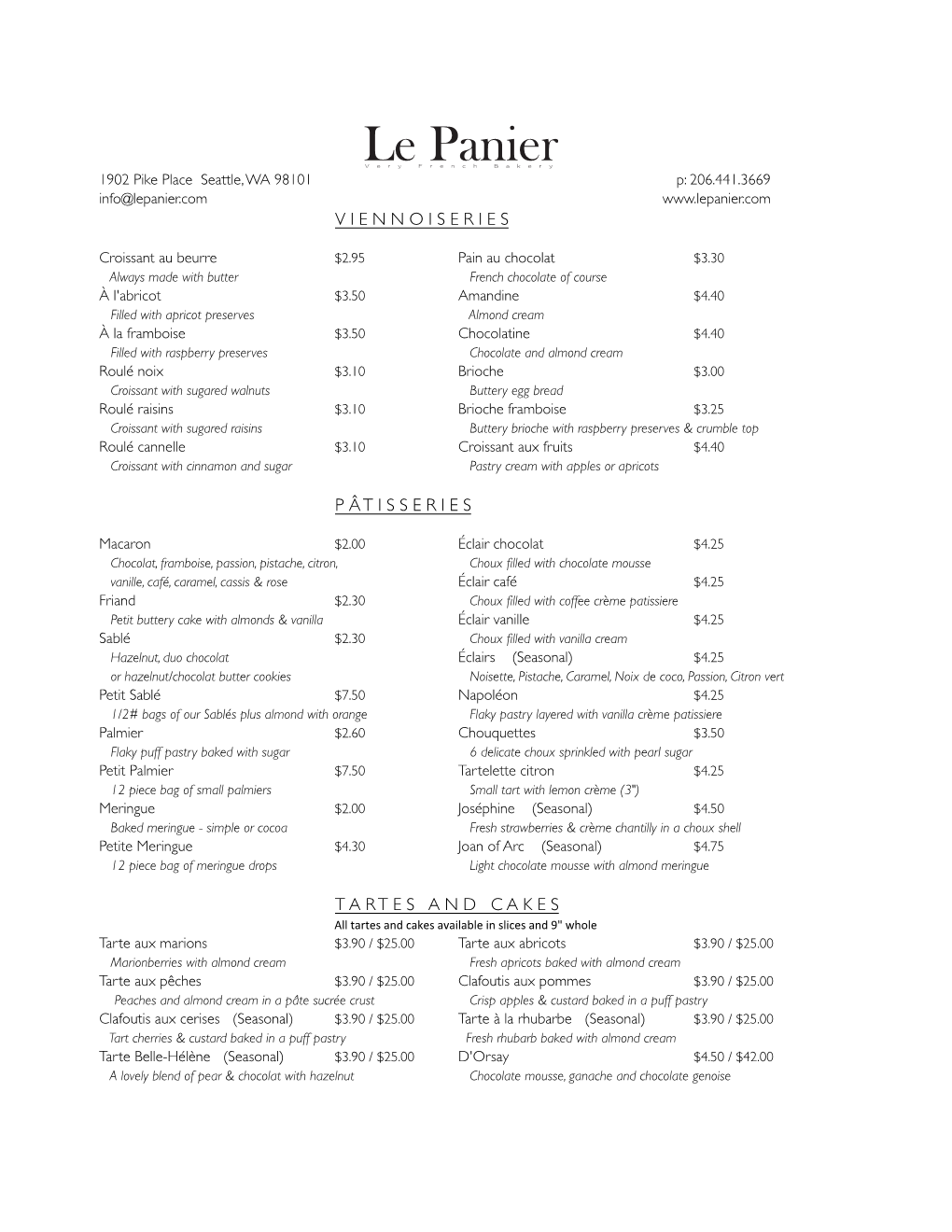 Le-Panier-Retail-Menu-2017.Pdf