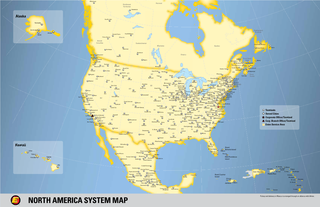 North America System Map