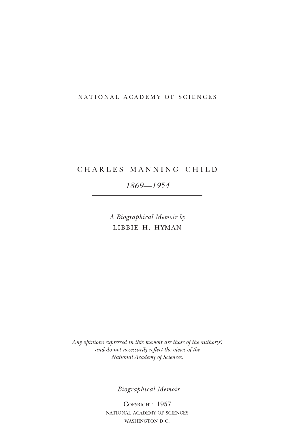 Charles Manning Child