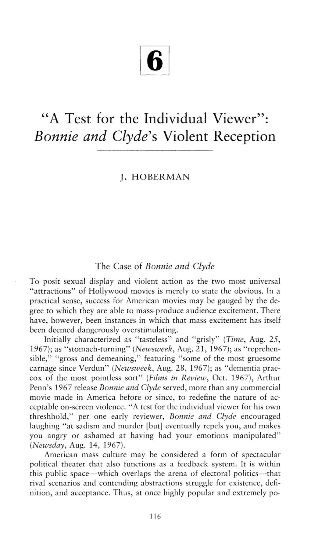 Bonnie and Clyde's Violent Reception