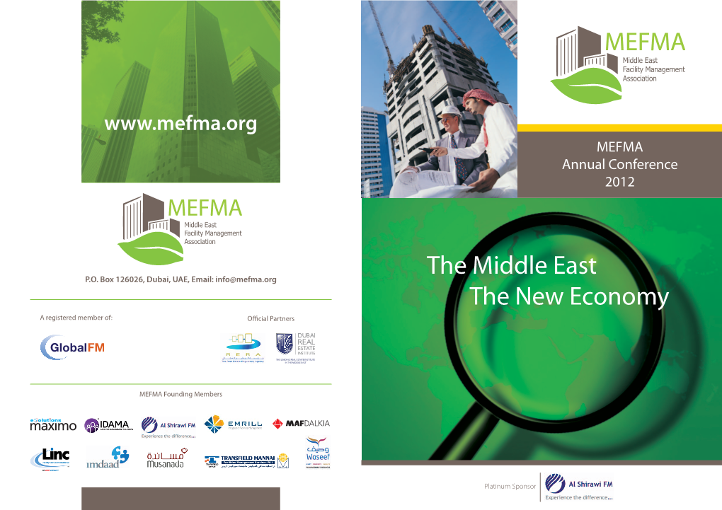 MEFMA Annual Conference Brochure