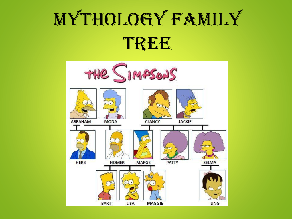 Mythology Family Tree