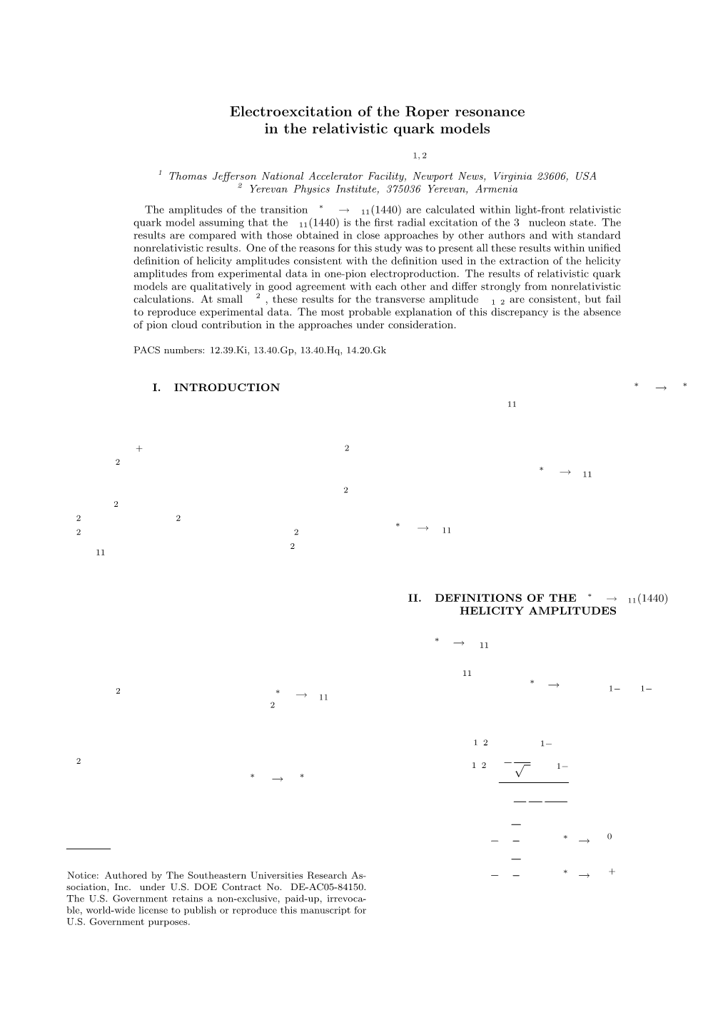 Electroexcitation of the Roper Resonance in the Relativistic Quark Models