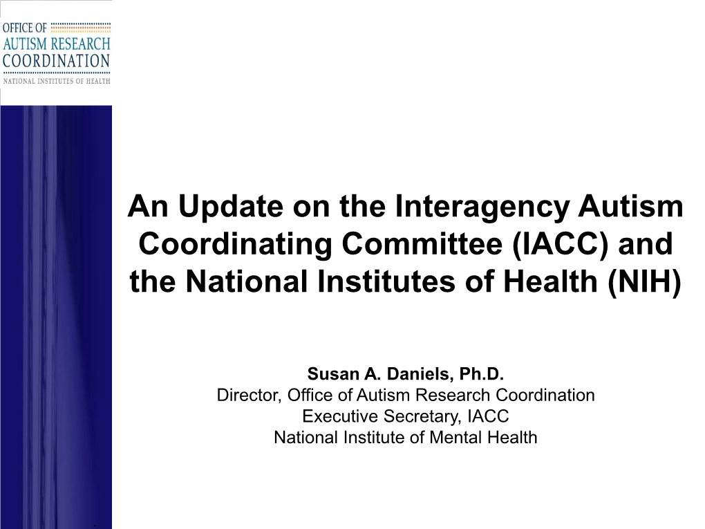 IACC/OARC Autism Research Database