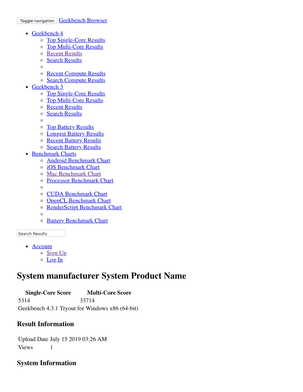 System Manufacturer System Product Name