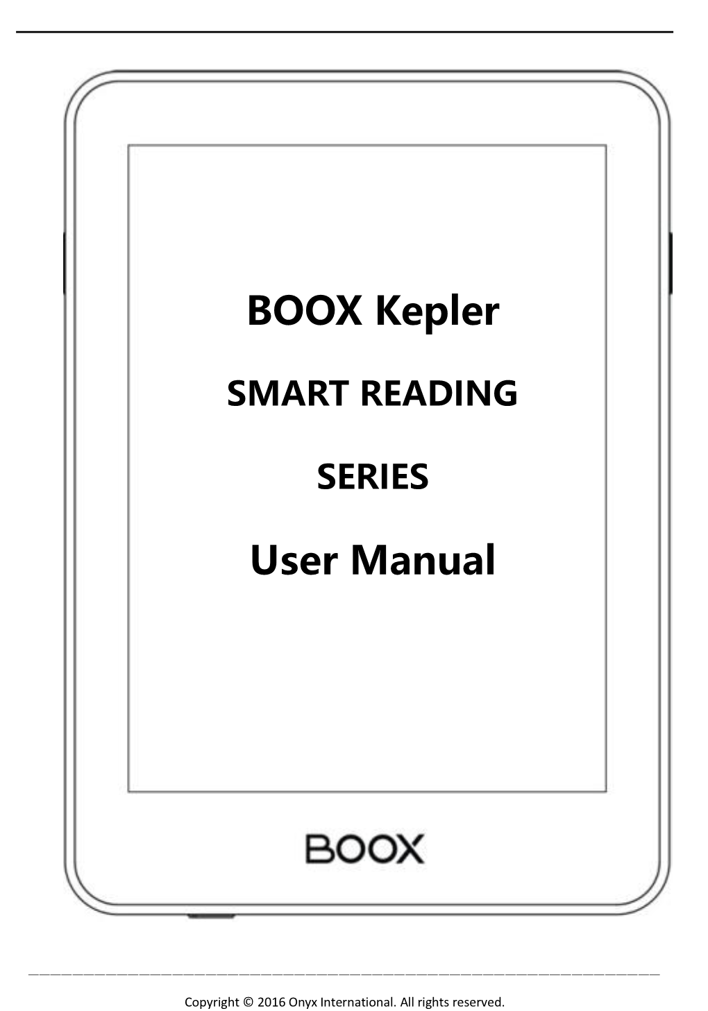 BOOX Kepler User Manual