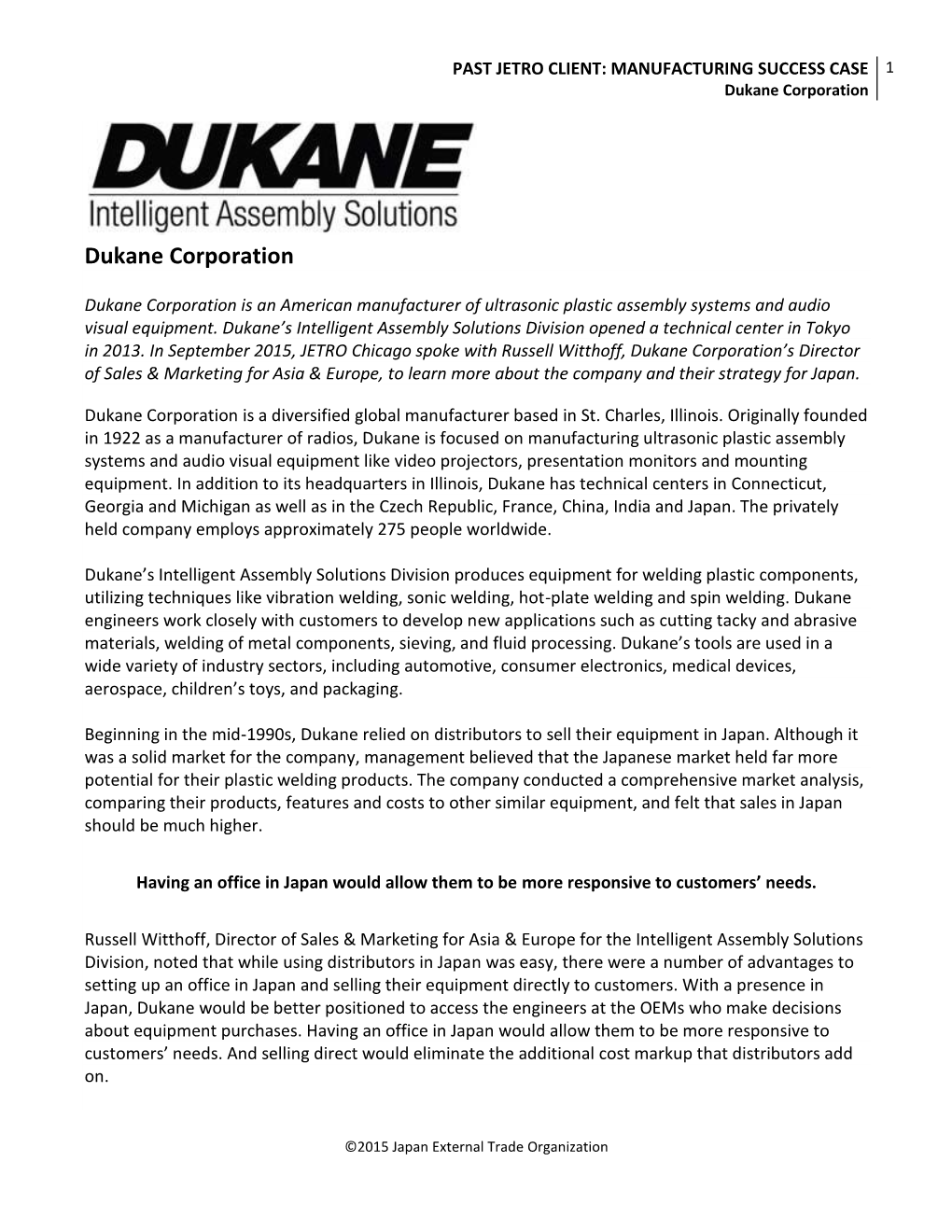 Dukane Corporation