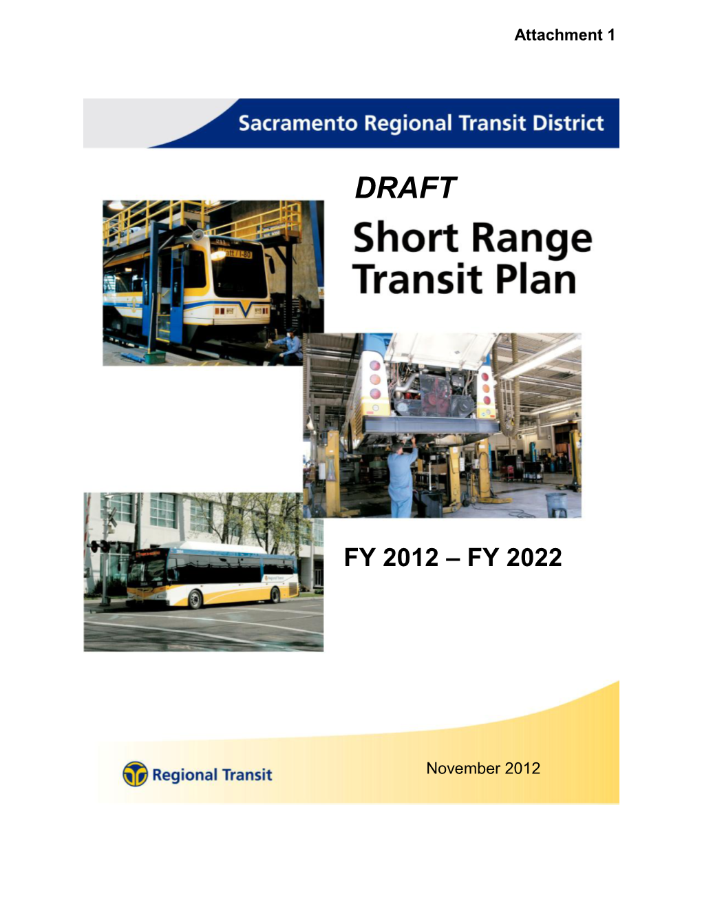 FY 2012 Short Range Transit Plan: FY 2012-2022