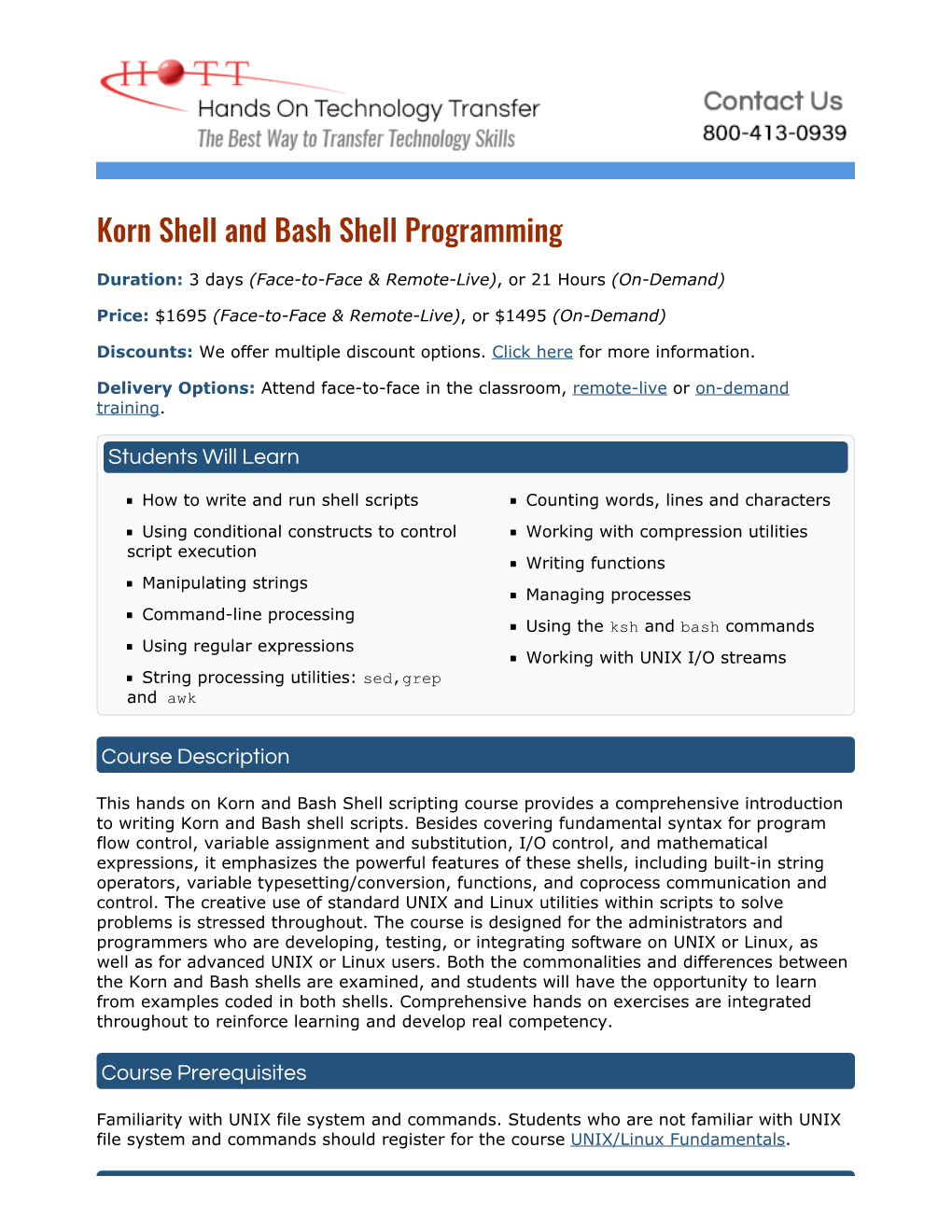 Korn Shell Programming Course | Learn Unix Shell Programming