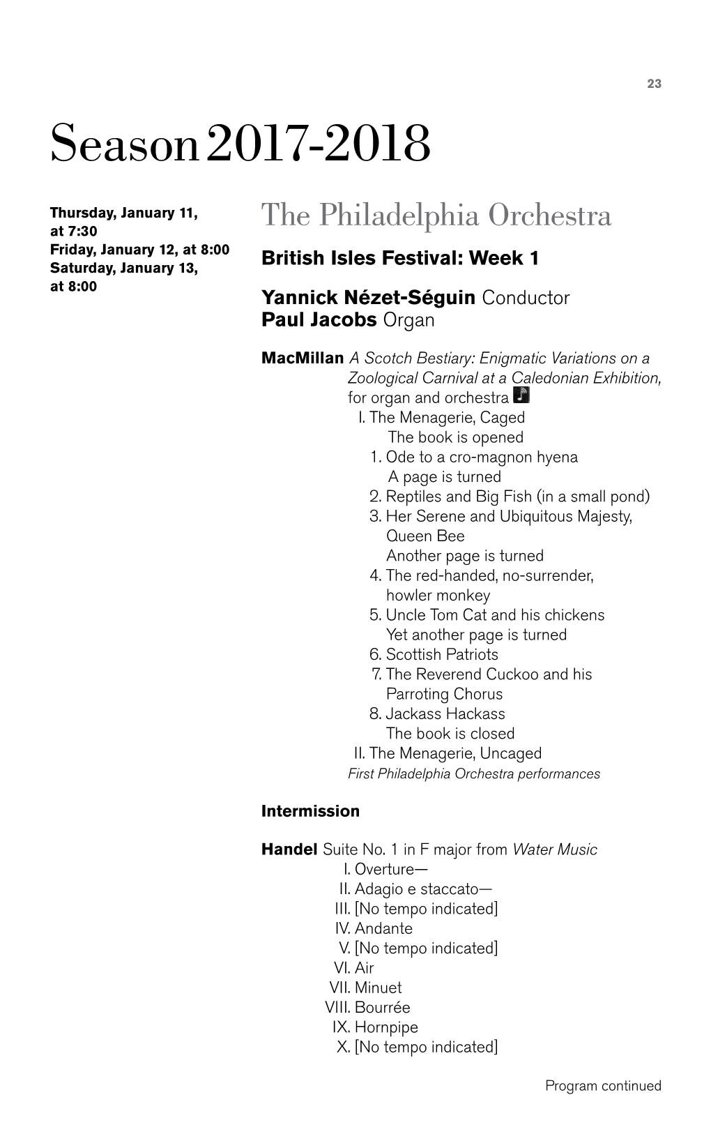 British Isles Festival: Week 1 at 8:00 Yannick Nézet-Séguin Conductor Paul Jacobs Organ