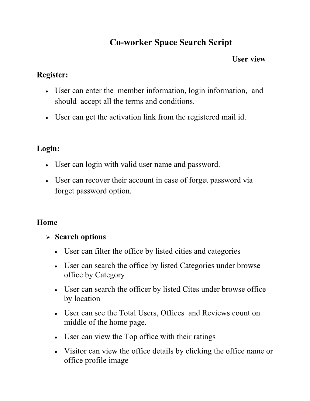 Co-Worker Space Search Script