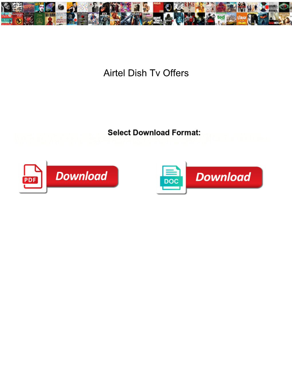 Airtel Dish Tv Offers