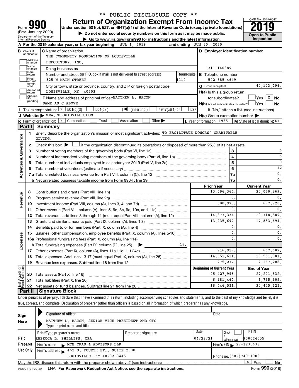 Return of Organization Exempt from Income Tax OMB No