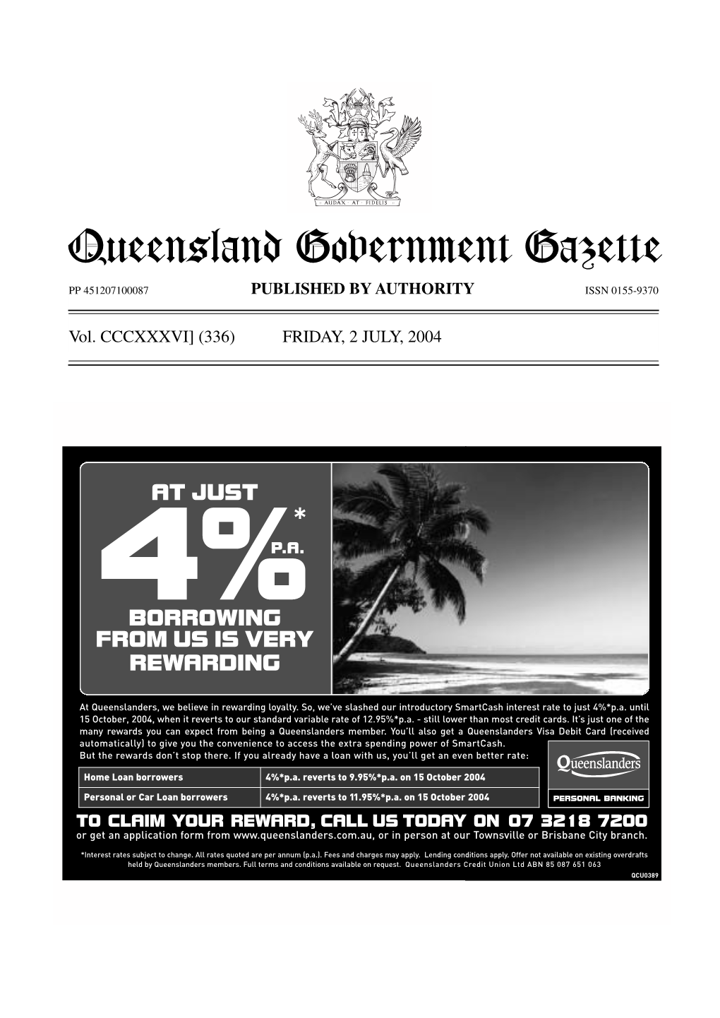 Queensland Government Gazette