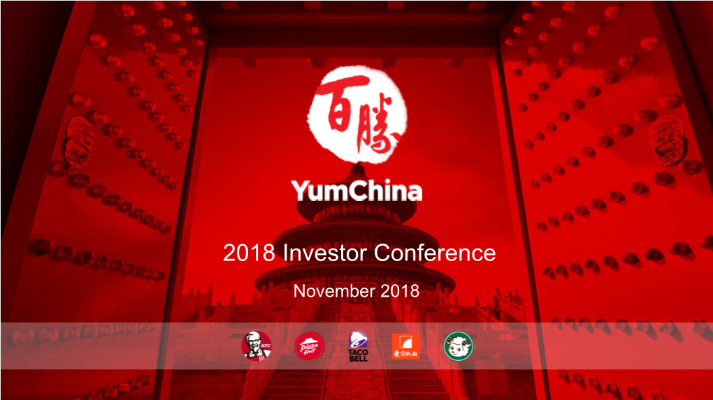 2018 Investor Conference November 2018