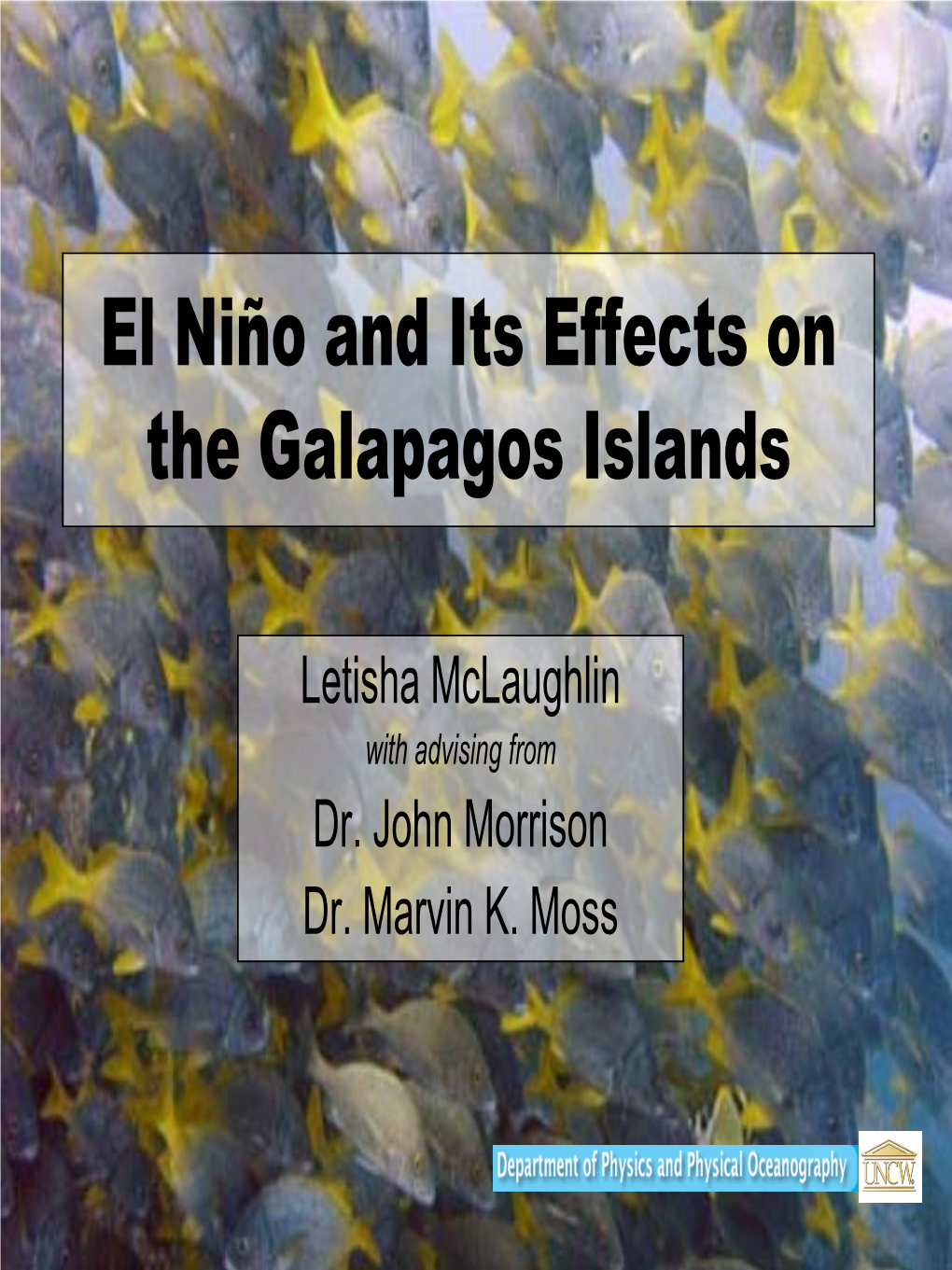 El Niño and Its Effects on the Galapagos Islands