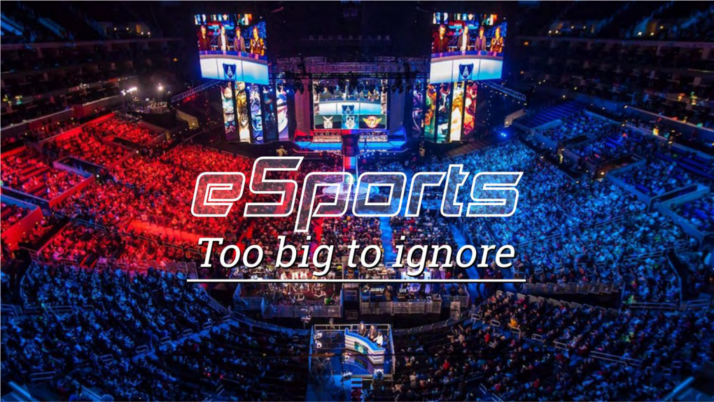 Esports, a Non-Traditional Program for an Unserved Population