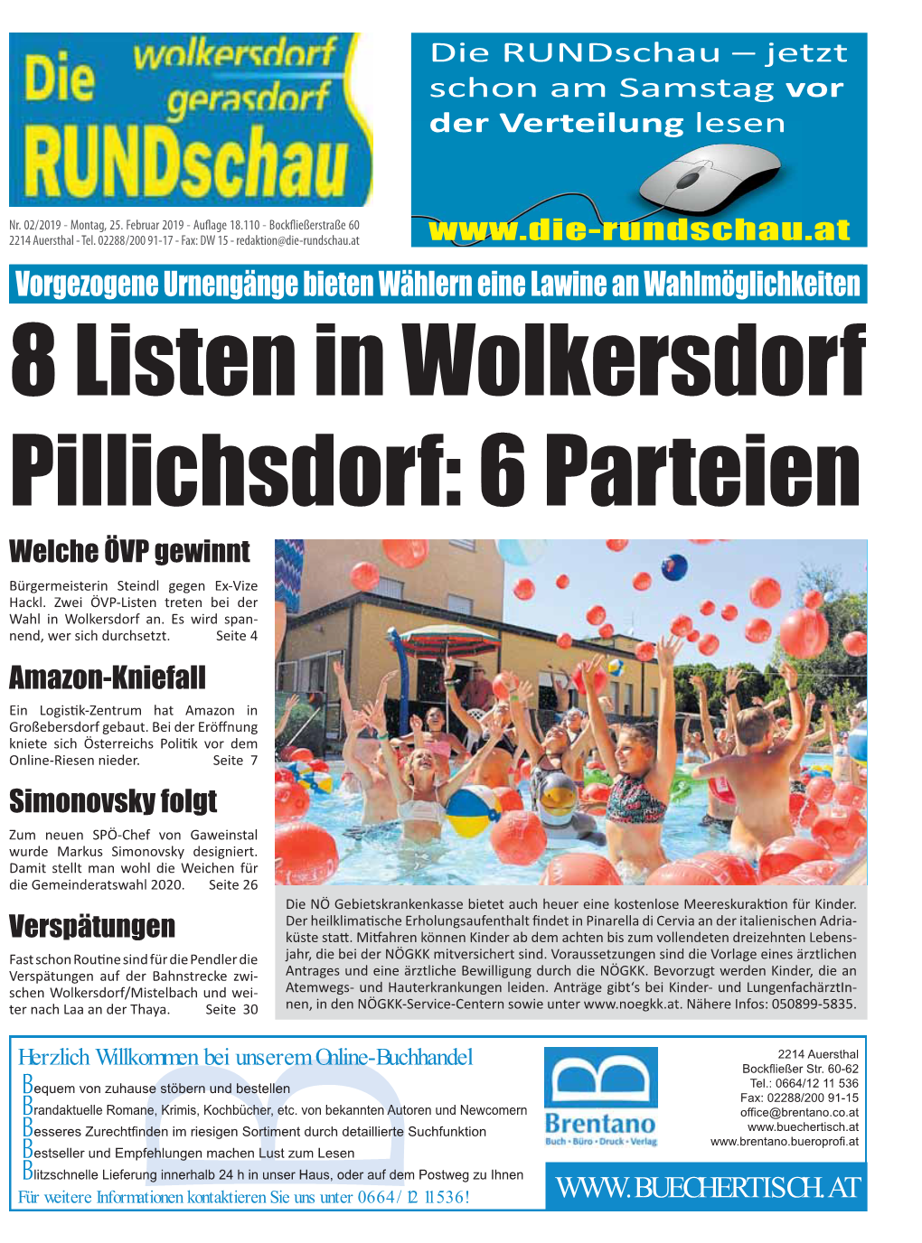 8 Listen in Wolkersdorf Pillichsdorf