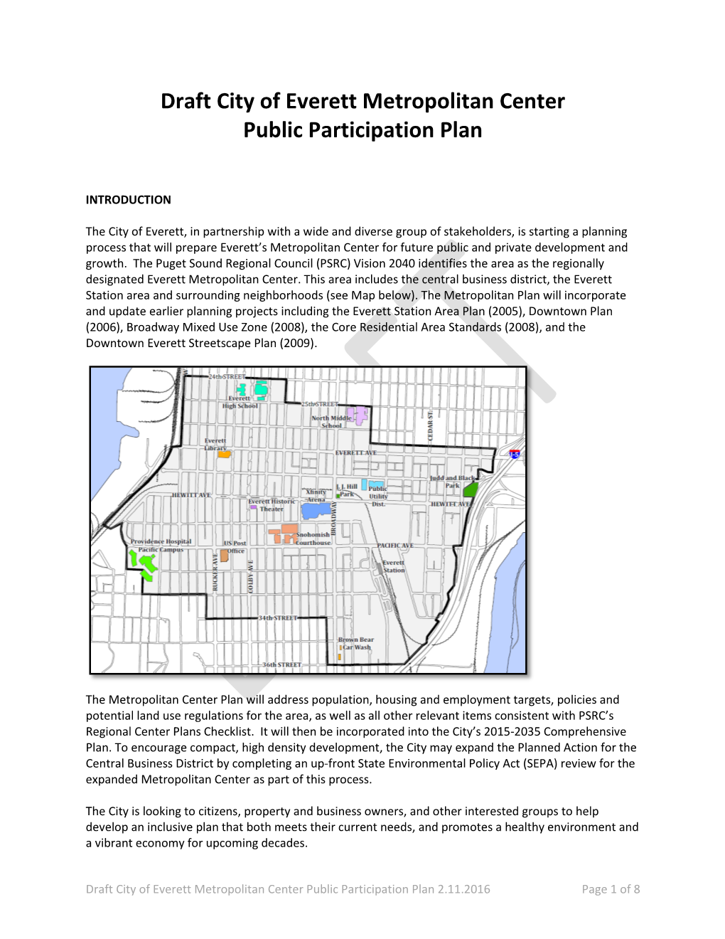 Public Participation Plan