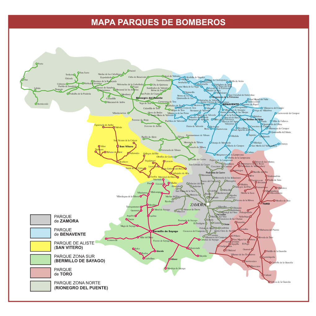 Mapa Parques De Bomberos