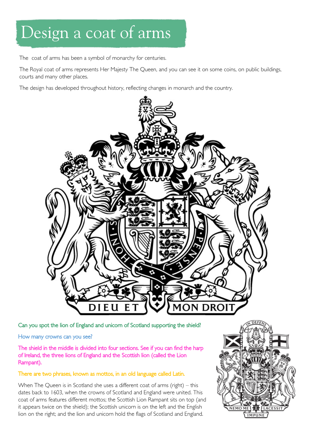 Design a Coat of Arms