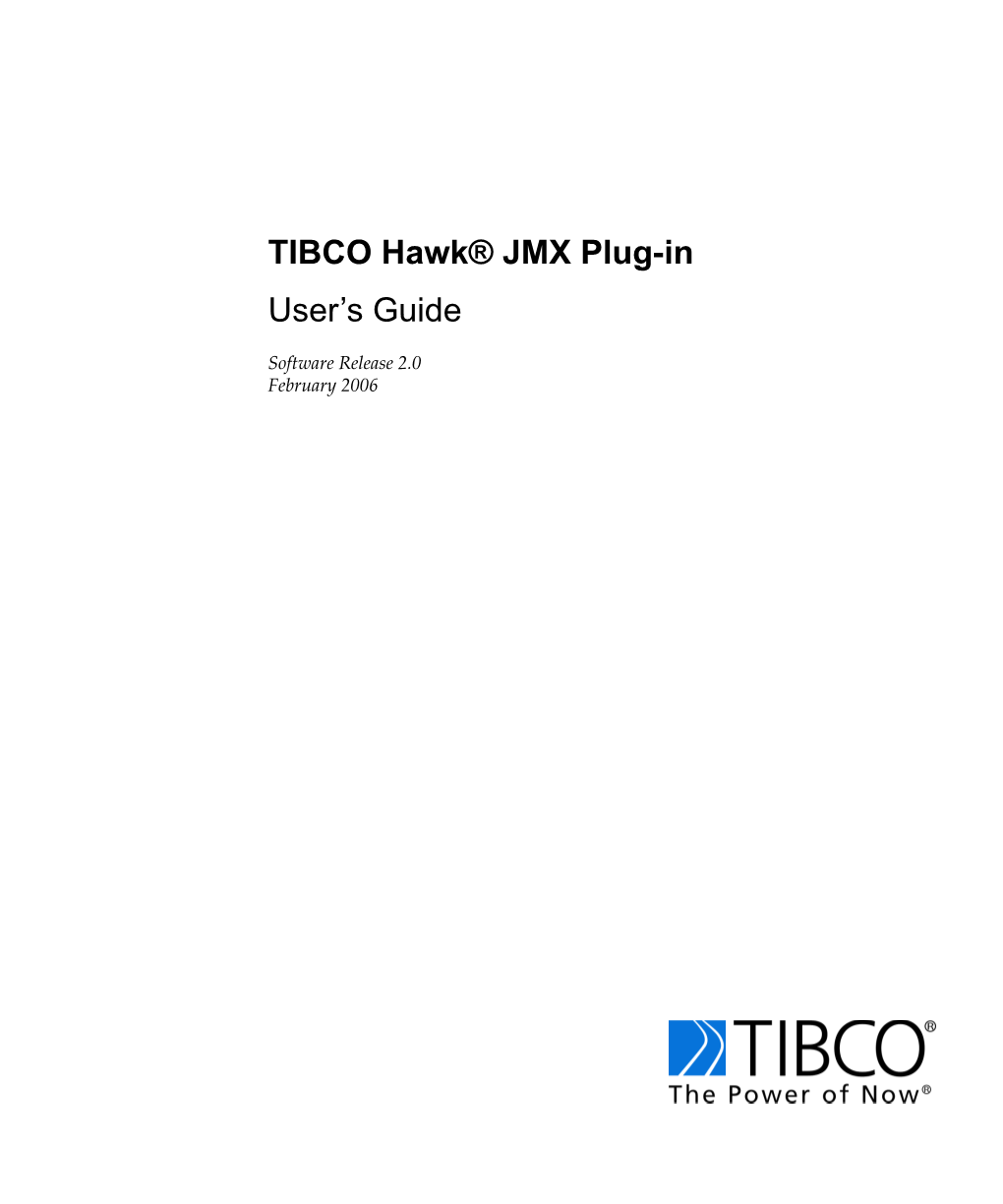 TIBCO Hawk® JMX Plug-In User's Guide