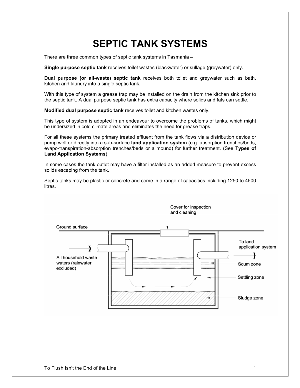 Septic Tank Systems