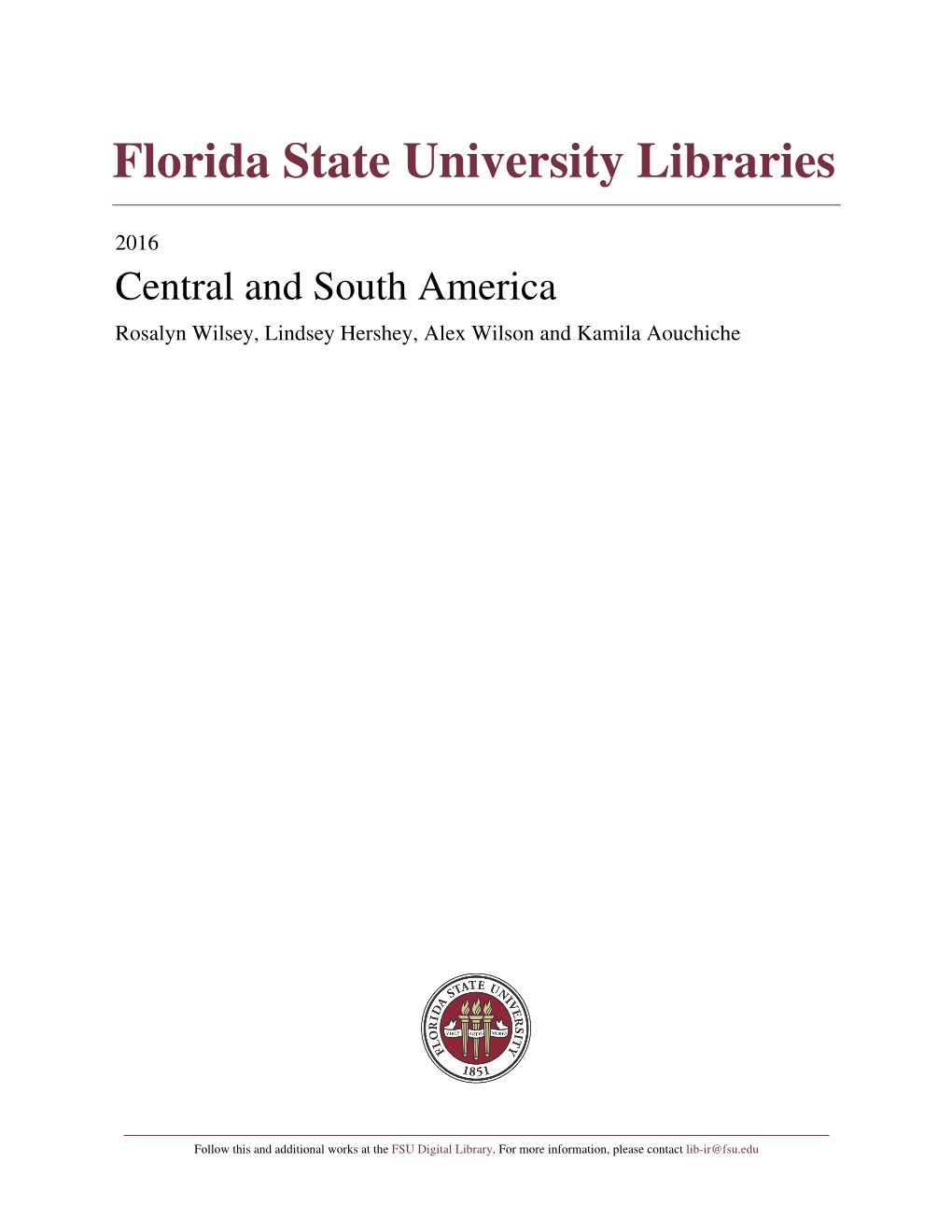 Florida State University Libraries