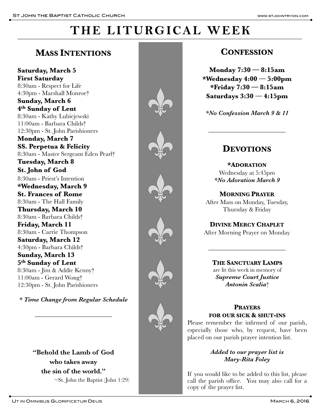 The Liturgical Week