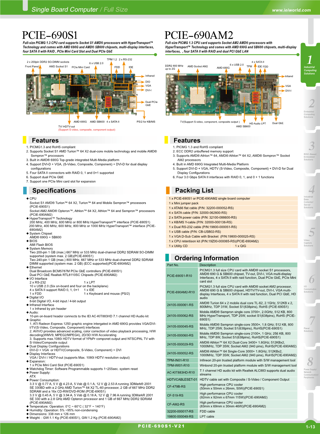 Pcie-690S1 Pcie-690Am2