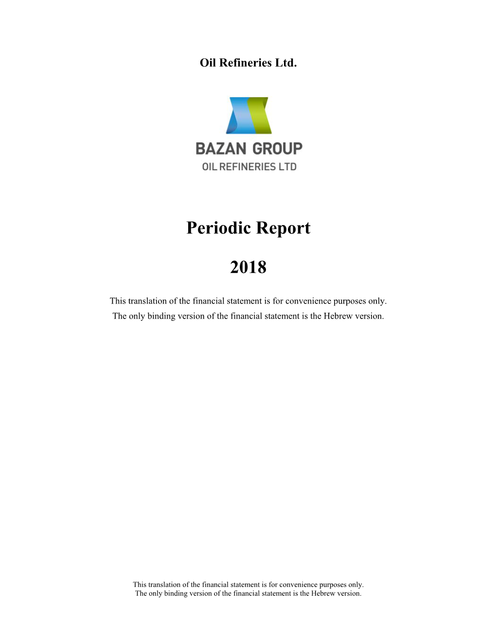 Periodic Report 2018
