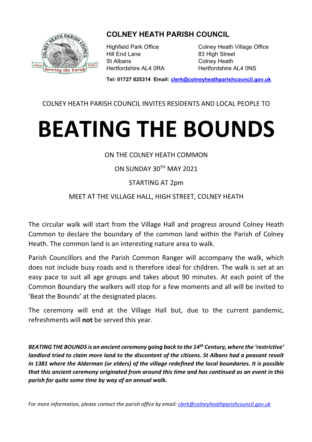 Beating the Bounds Poster 2021