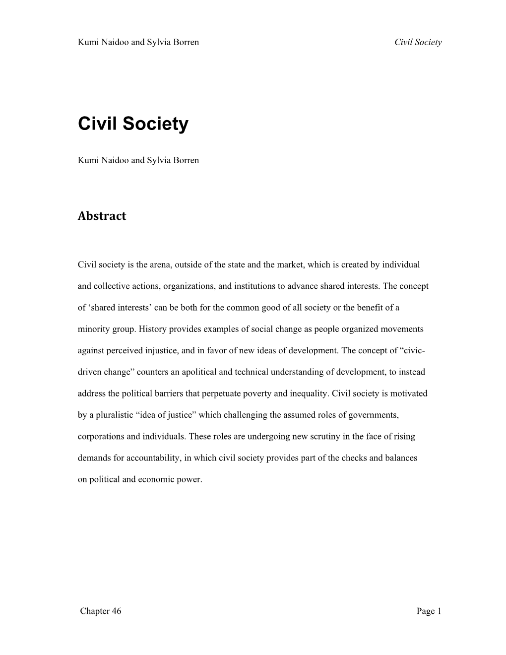 Civil Society