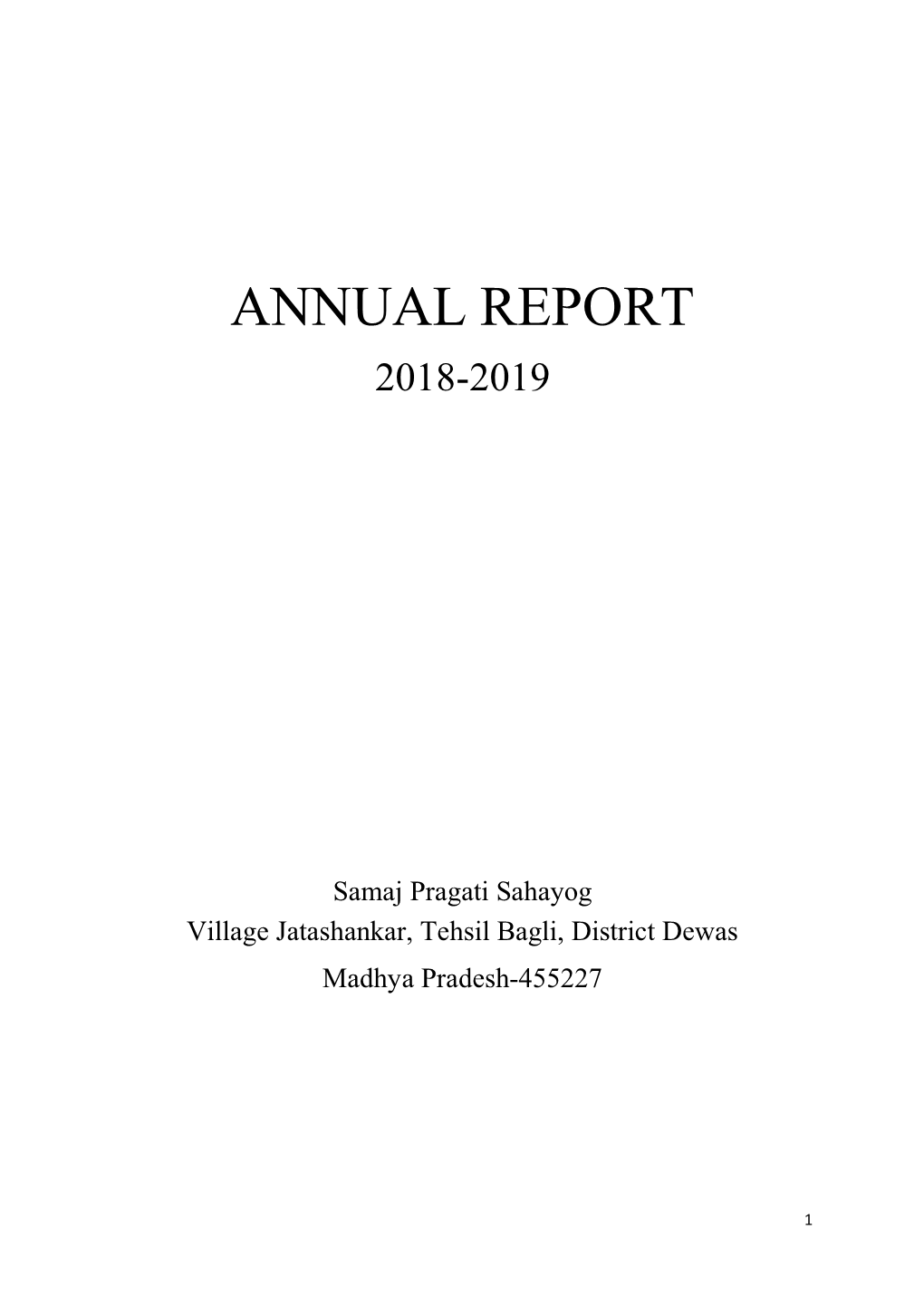 Annual Report 2018-2019