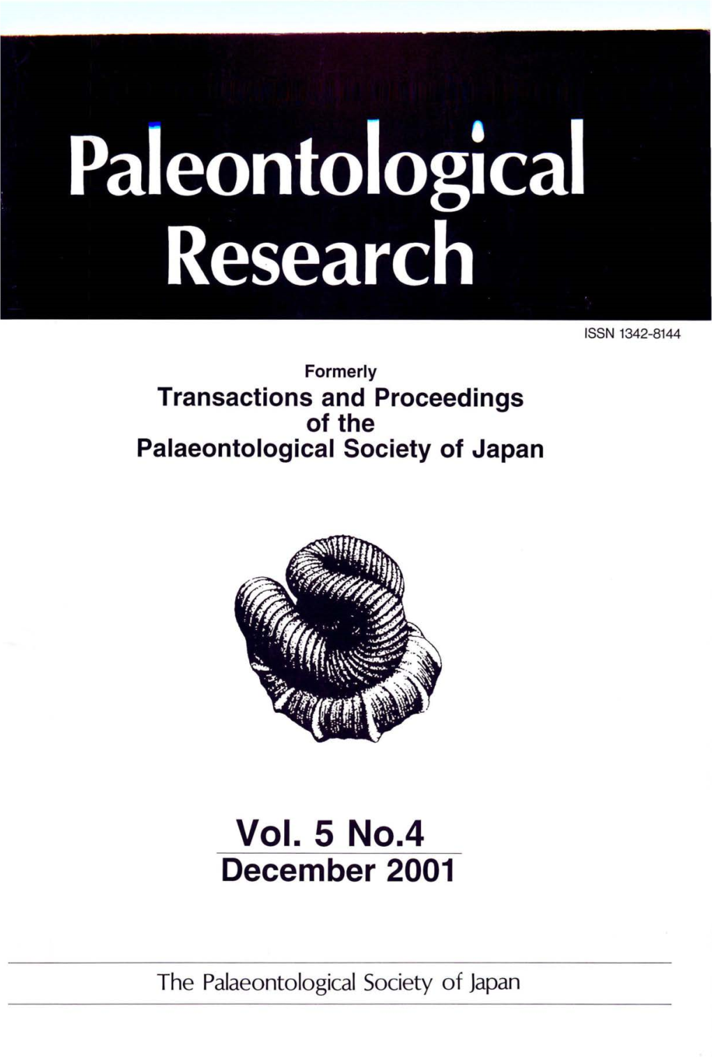 Vol. 5 No.4 December 2001