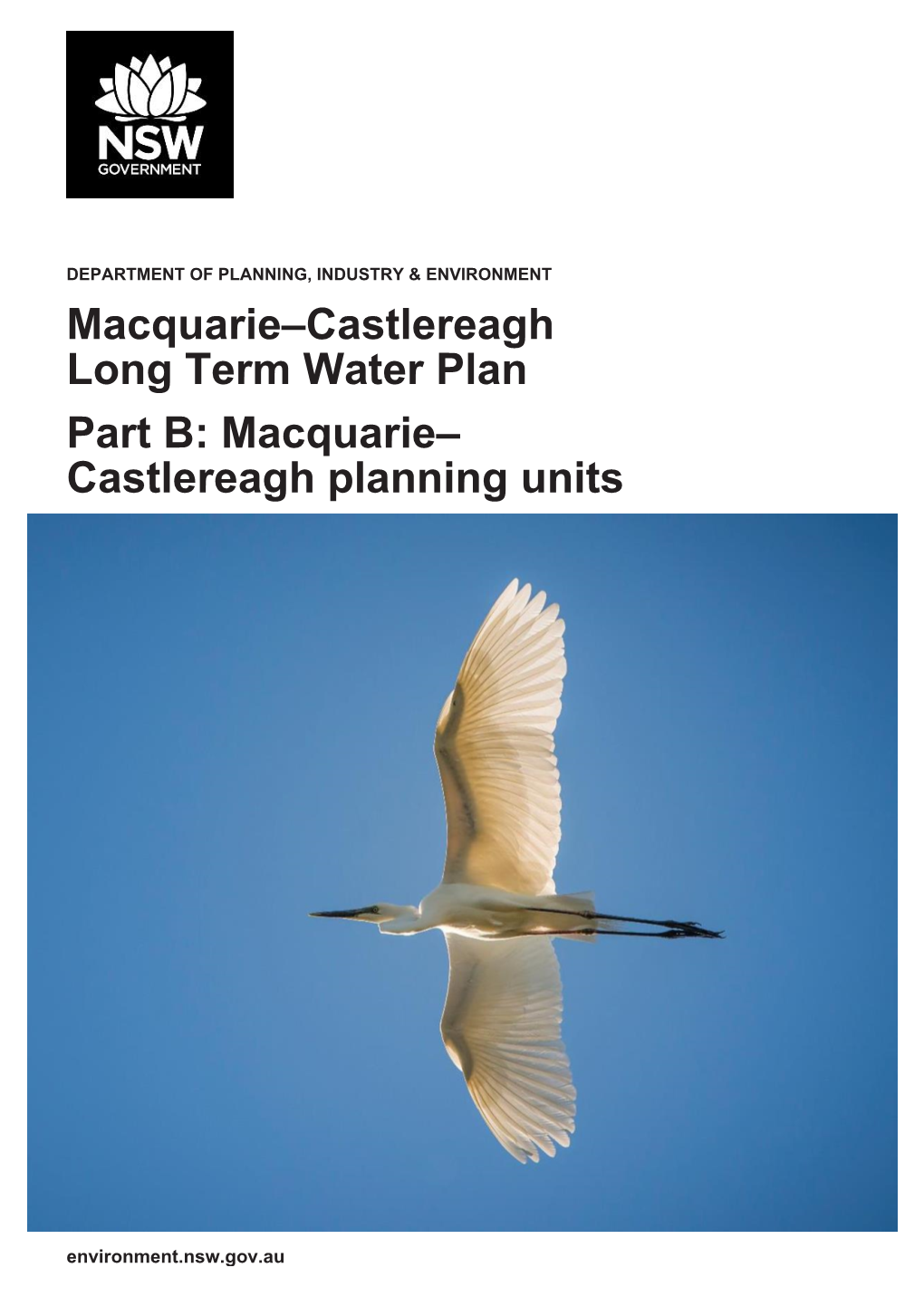 Macquarie-Castlereagh Long-Term Water Plan Part B